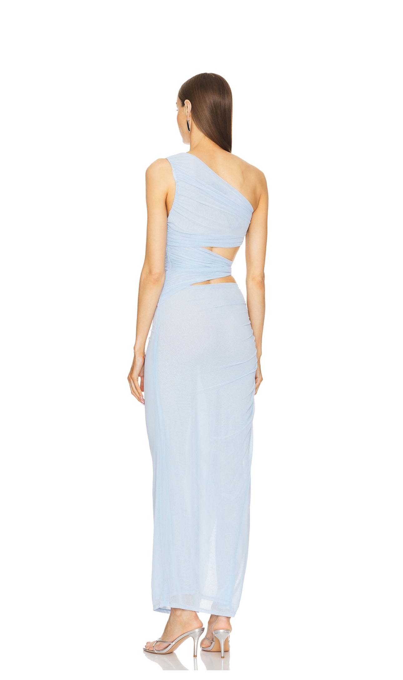 Michael Costello - Daphne maxi dress in powder blue