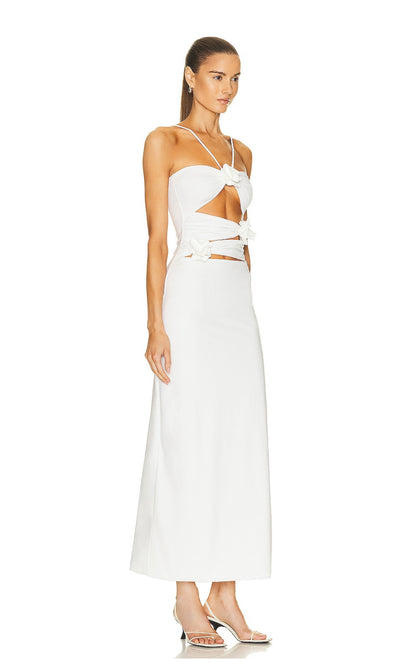 Maygel Coronel - Veranera maxi dress in Off White