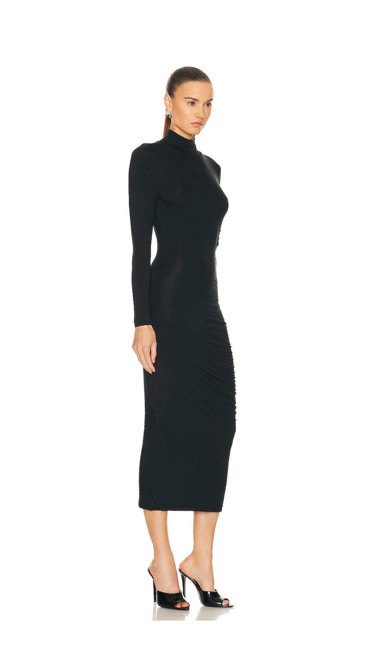 SER.O.YA - Chroma midi dress in black