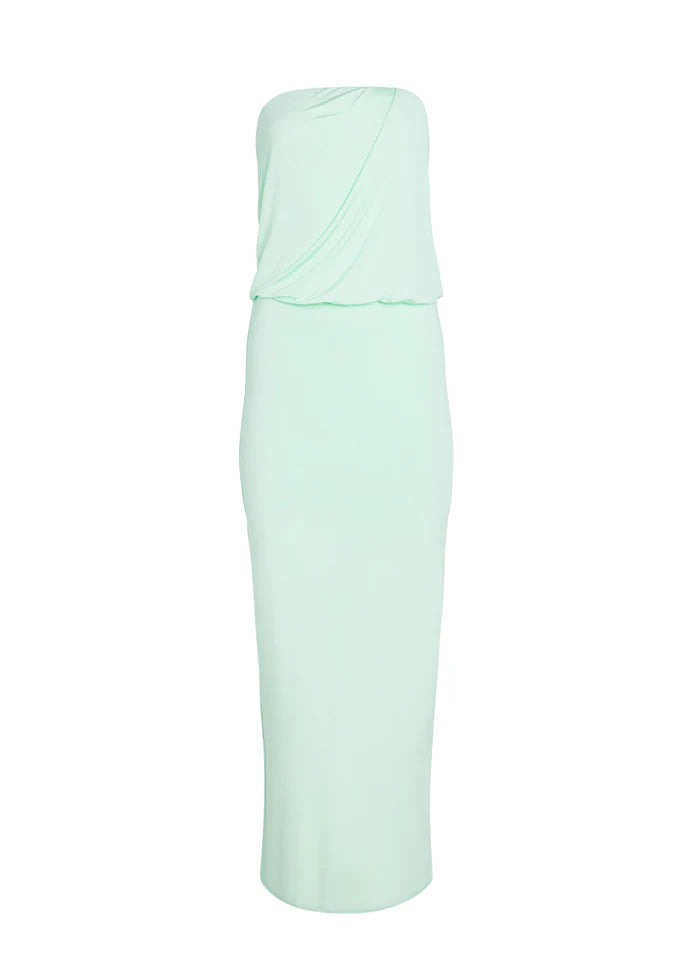 SER.O.YA - Maia strapless maxi dress in Sea foam