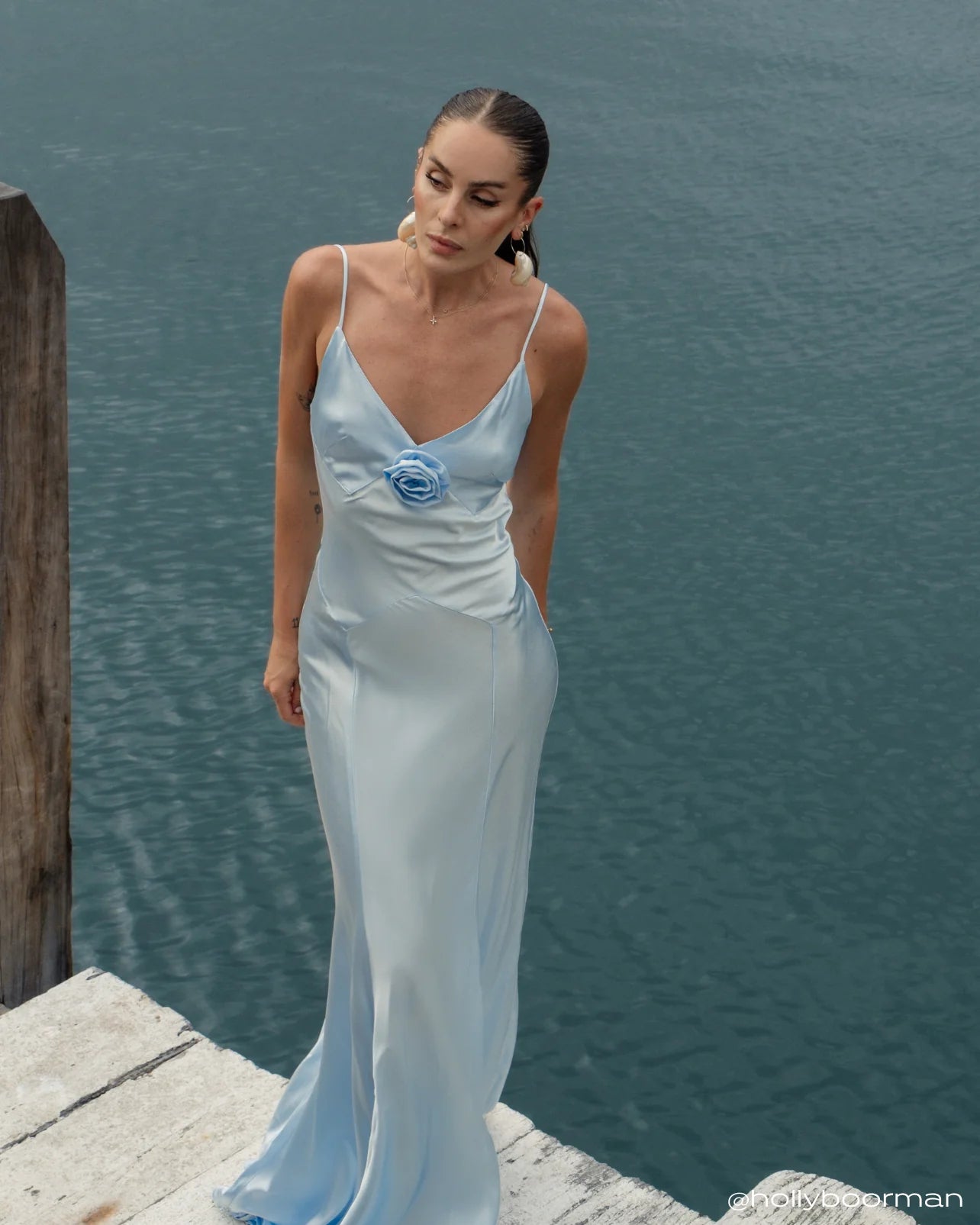 Bübish Luxe - Rose gown in Baby Blue