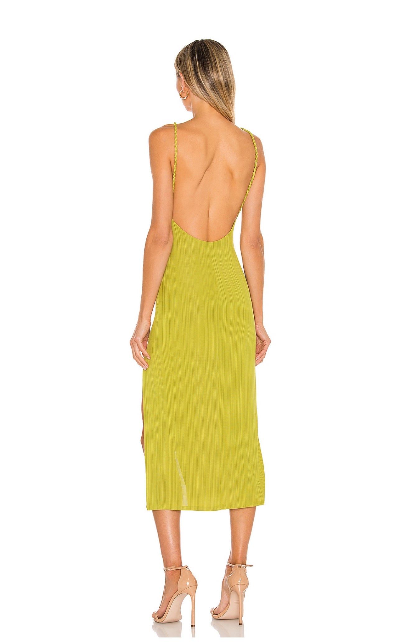 Camila Coelho - Midi dress in Yellow Green