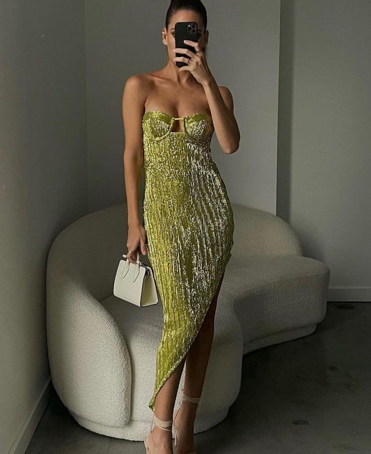 Camila Coelho - Midi dress in Limoncello