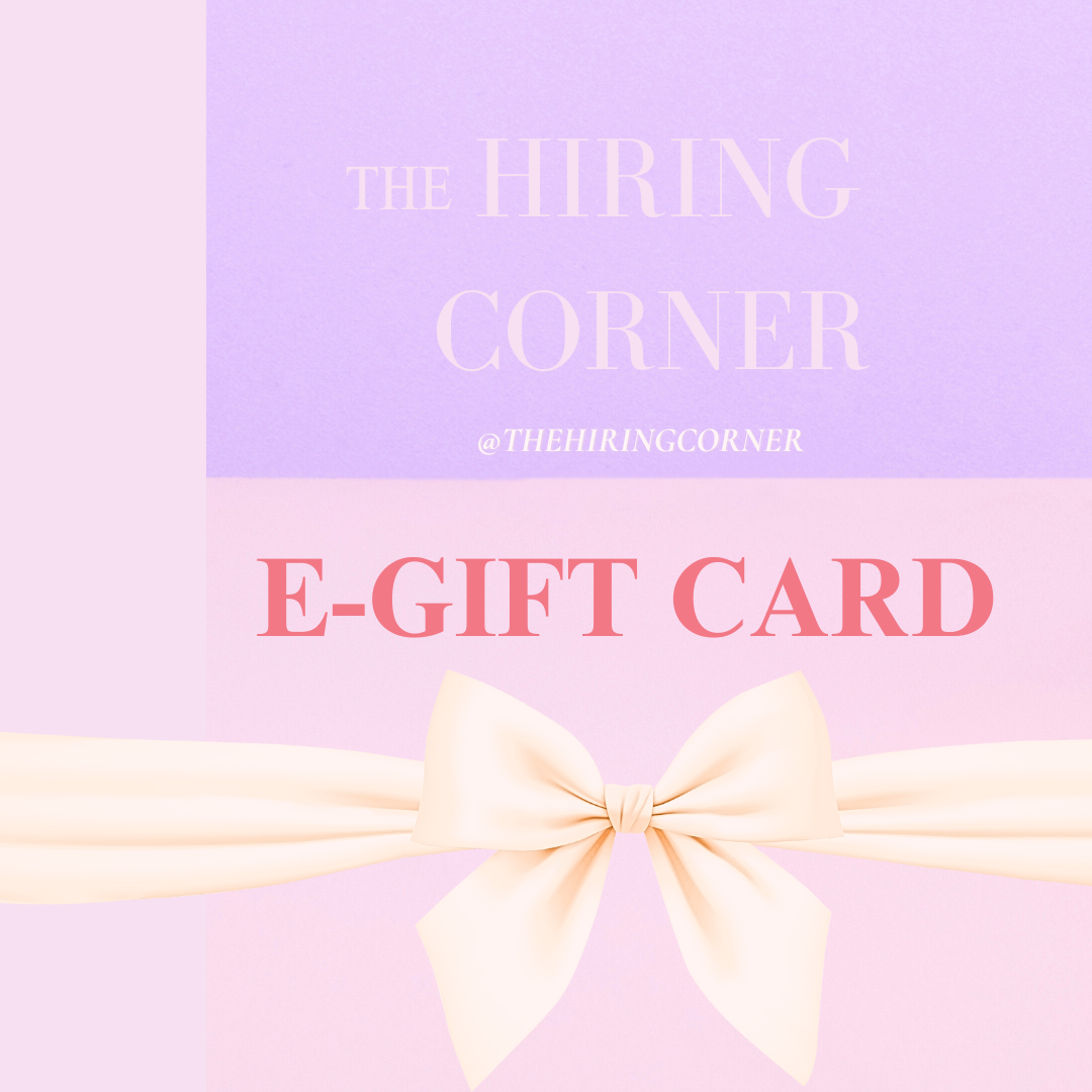 The Hiring Corner - E GIFT CARD