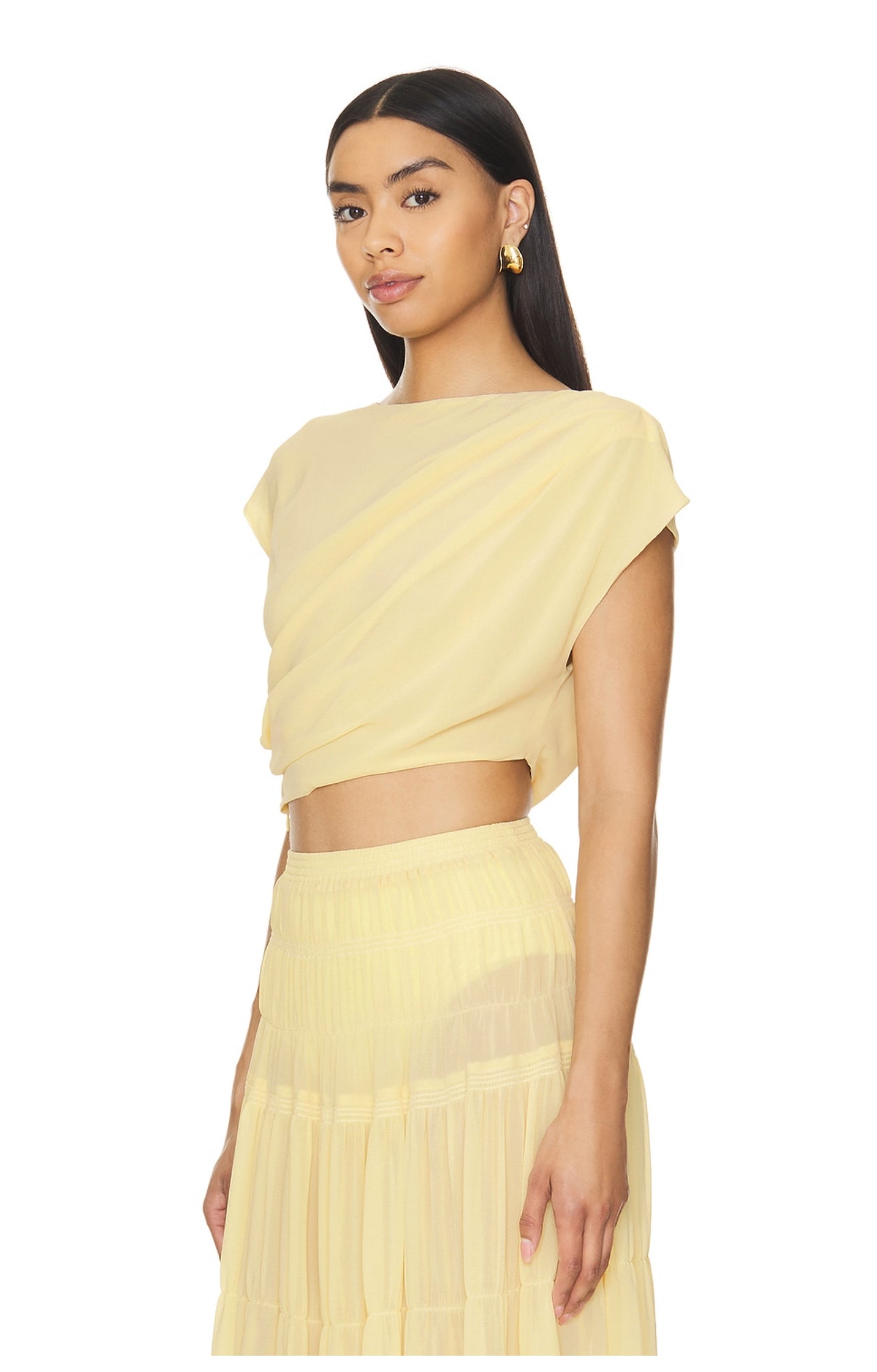 Camila Coelho - Crop top set in Yellow