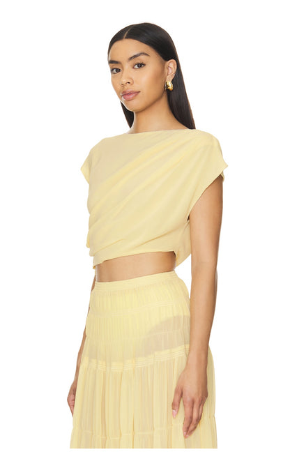 Camila Coelho - Crop top set in Yellow