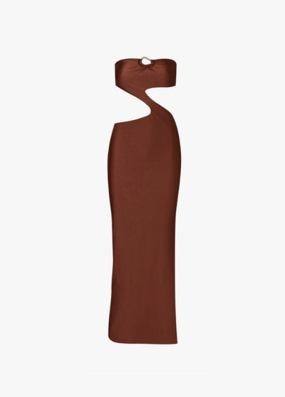 Baobab - Tali maxi dress in brunette