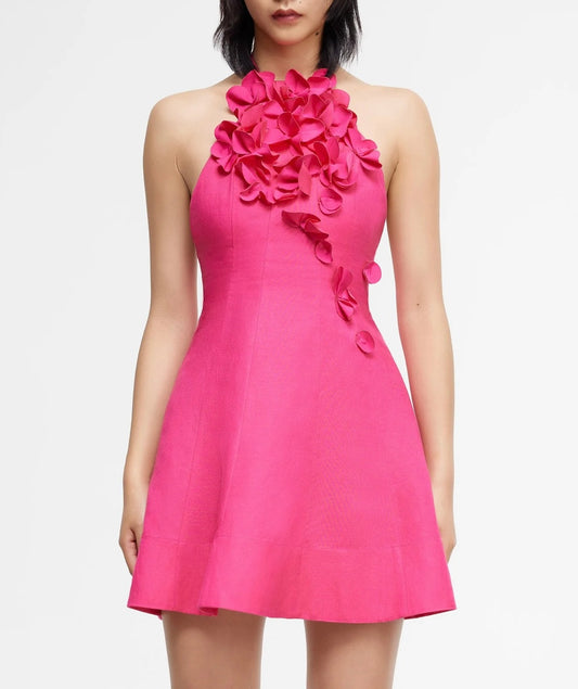 Acler - Toren mini dress in Azalea pink