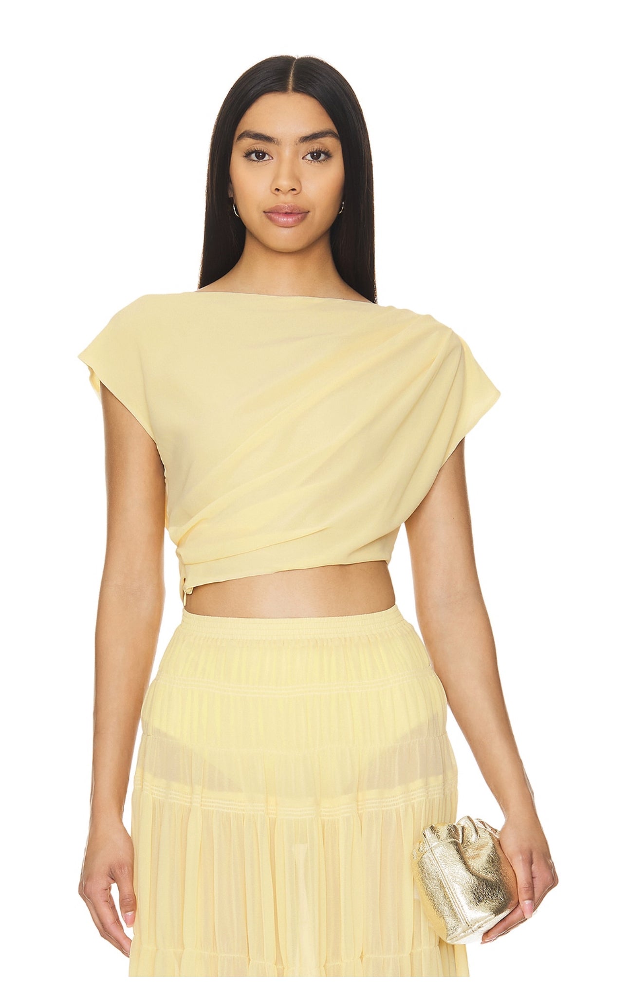 Camila Coelho - Crop top set in Yellow