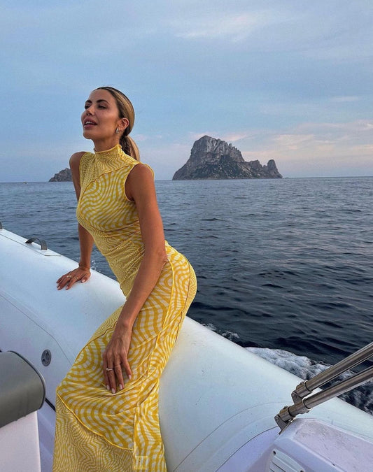 Camila Coelho - Lagoon maxi dress in Yellow