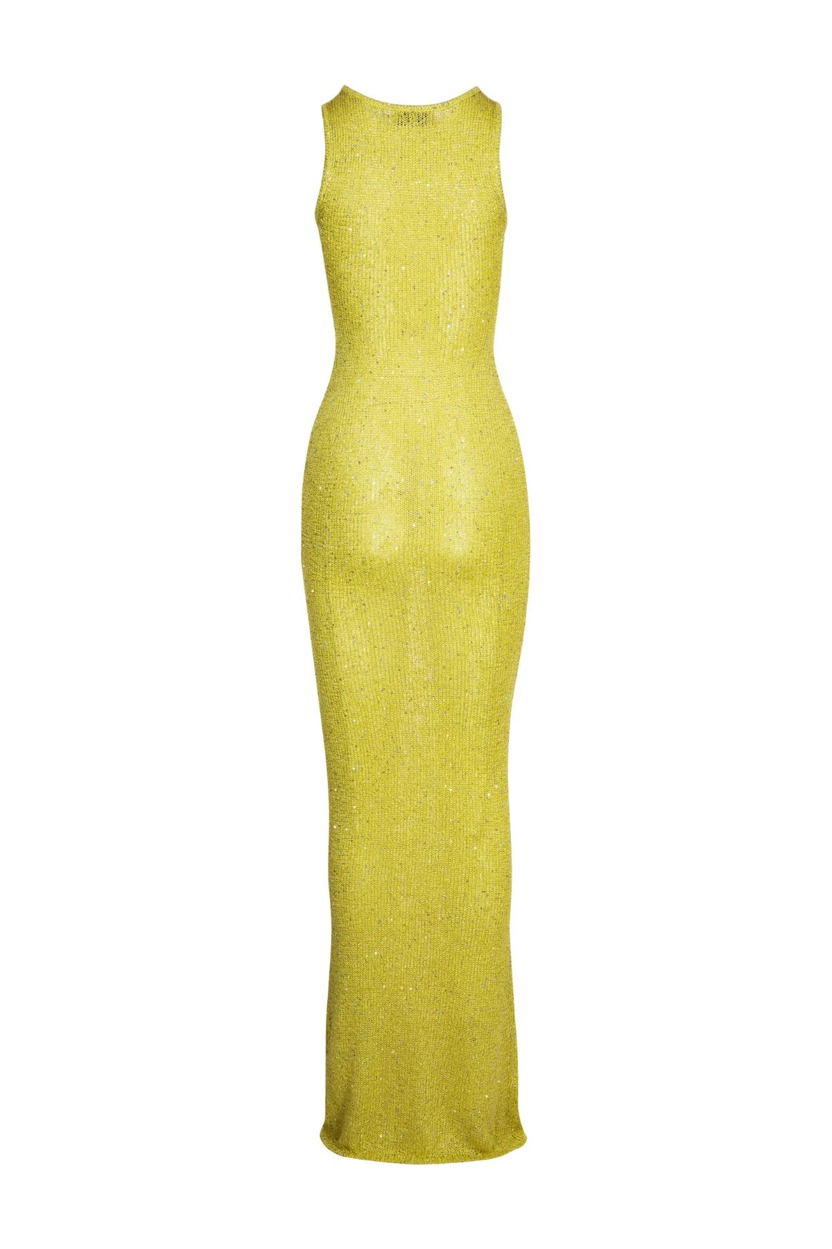 Asta resort - Natalia maxi dress in Chartreuse Sequin