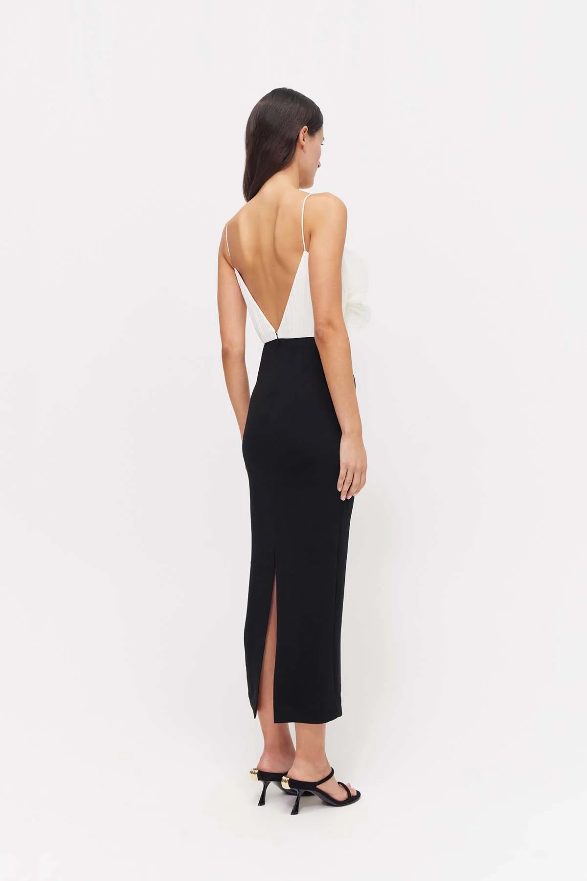 Rachel Gilbert - July strap dress in Black & Ivory