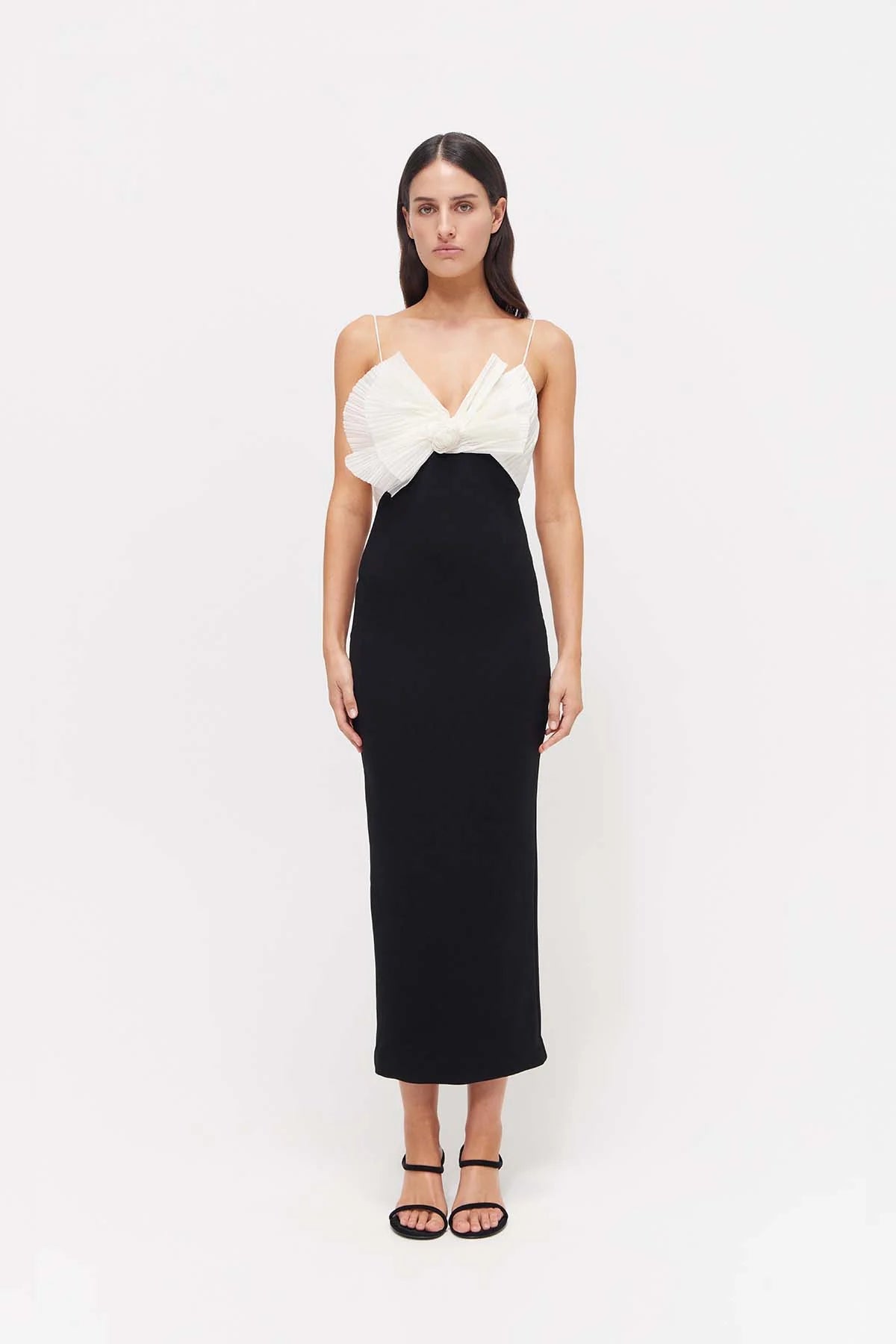 Rachel Gilbert - July strap dress in Black & Ivory