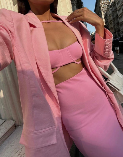 Camila Coelho - Maxi skirt in Baby Pink