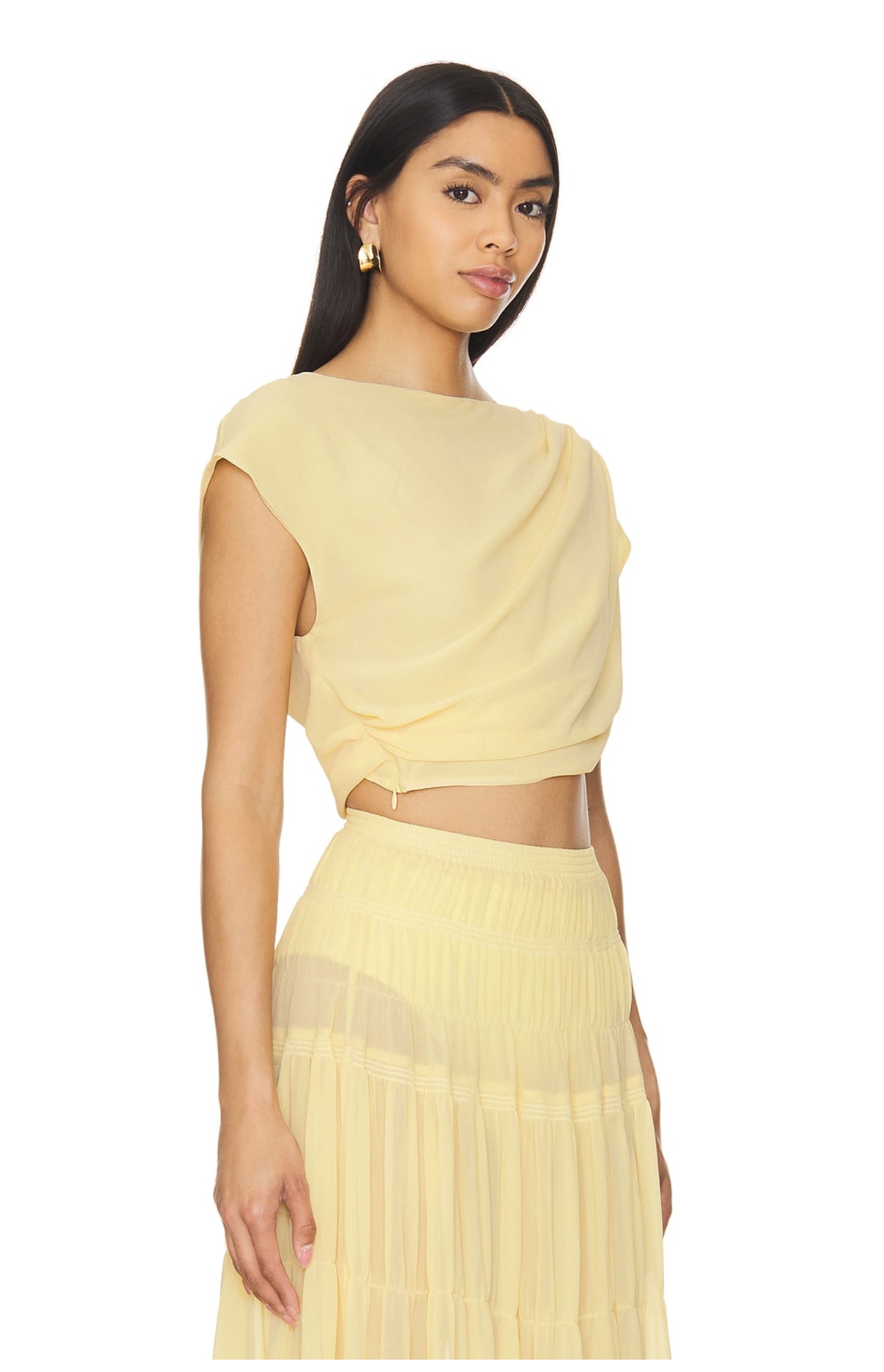 Camila Coelho - Crop top set in Yellow