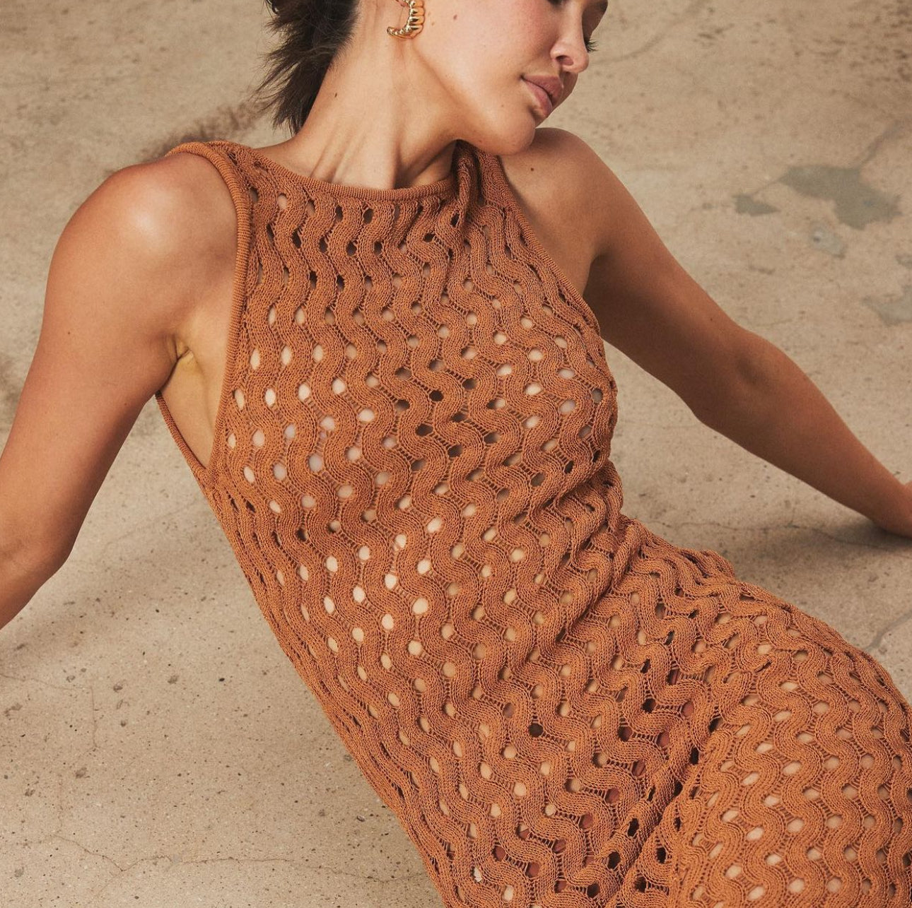 LPA - Theola dress in Rust