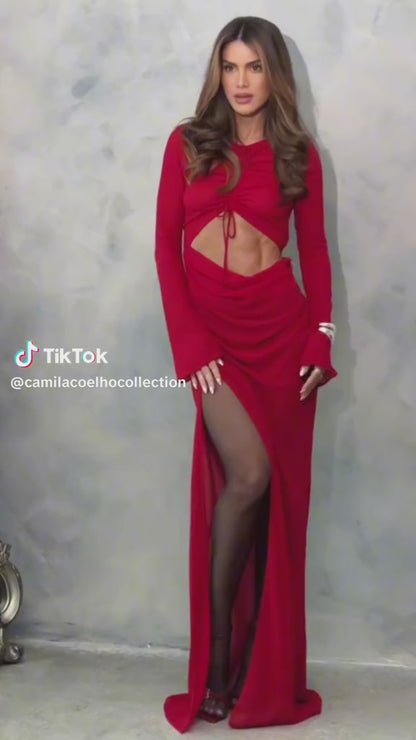 Camila Coelho - Rain maxi dress in Red